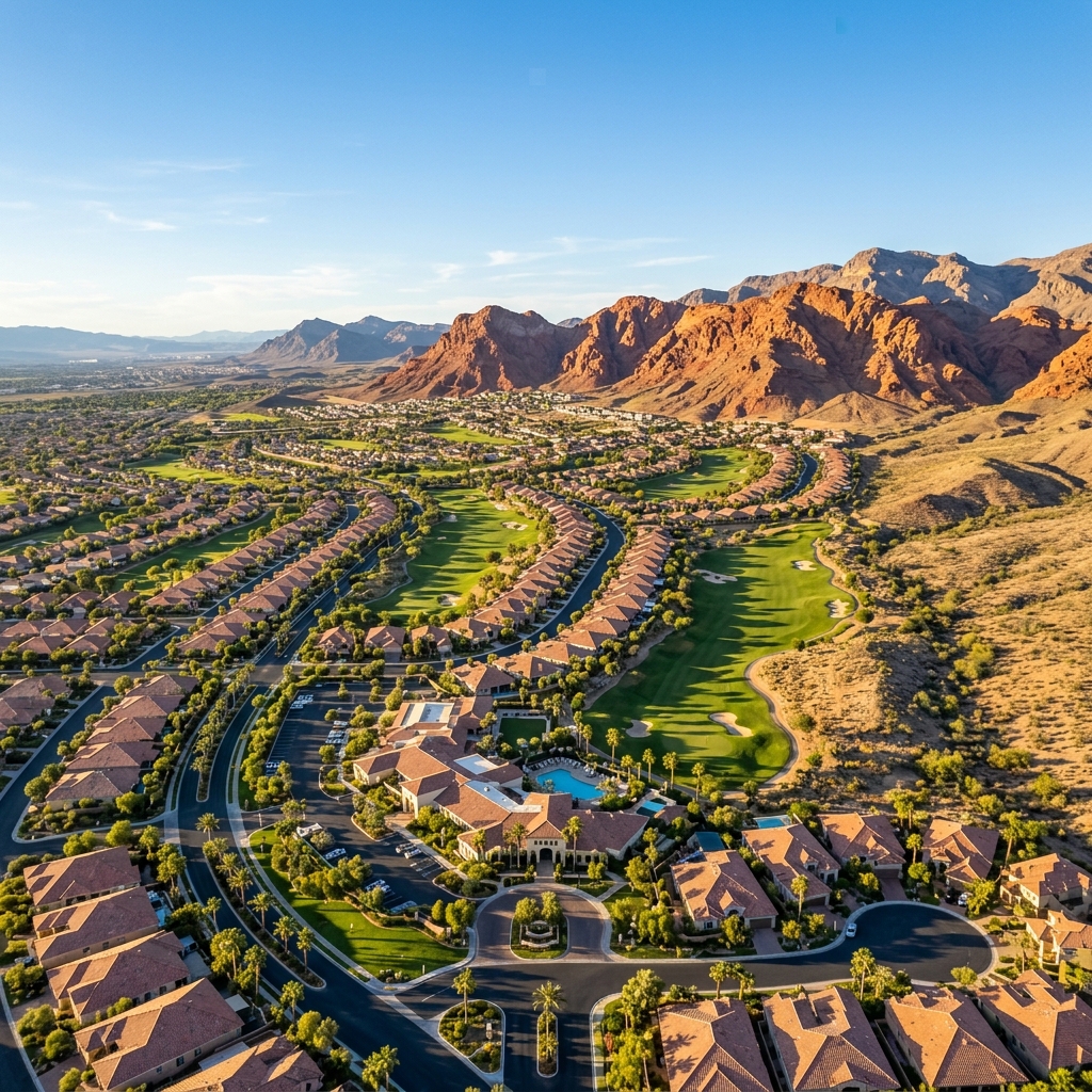 Henderson, Nevada aerial view